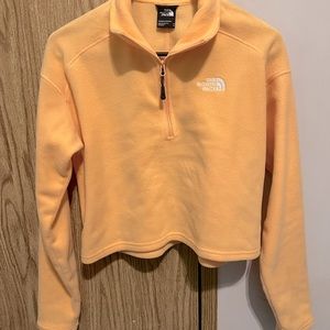 North face cropped half zipped jacket
